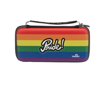 FR-TEC Funda de Transporte Tanooki Pride para Nintendo Switch - Dise&ntilde;o Rompedor - Olor a Frutas Tropicales - Espacio Especial para Juegos - Soporte para Consola - Color Varios