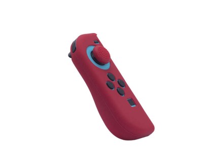 FR-TEC Funda Protectora de Silicona Joycon Skin + Grip Izquierdo - Grip para Mayor Agarre y Precision - Proteccion contra Rayaduras - Mejora y Personaliza Tu Experiencia de Juego - Color Rojo