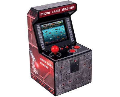 FR-TEC Mini Maquina Arcade Ital - Pantalla 2.5\" TFT - 240 Juegos Retro - Alimentacion con 3 Pilas AA - Volumen Ajustable - Medidas 15X9X8.8cm - Color Varios