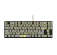 FR-TEC Teclado Mecanico Gaming TKL Batman - Retroiluminacion - Anti-Ghosting - Cable Trenzado 1.8m - Compatible con PC, Mac, Ps5, Switch, Xbox Series X/S - Color Negro/Gris