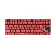 FR-TEC Teclado Mecanico Gaming TKL Compacto One Piece Luffy - Retroiluminacion - Anti-Ghosting - Cable Trenzado - Compatible con PC - Color Rojo/Negro