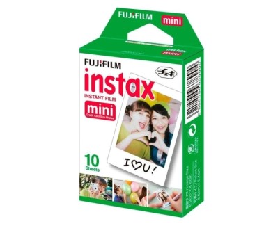 Fujifilm Instax mini Pack de 10 Peliculas de Fotos Instantaneas - Validas para todas las Camaras mini de Instax - Formato de Impresion (Tama&ntilde;o de la Imagen: 46x62mm)