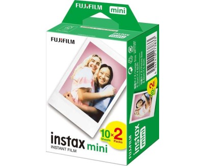 Fujifilm Instax mini Pack de 2x10 Peliculas de Fotos Instantaneas - Validas para todas las Camaras mini de Instax - Formato de Impresion (Tama&ntilde;o de la Imagen: 46x62mm)