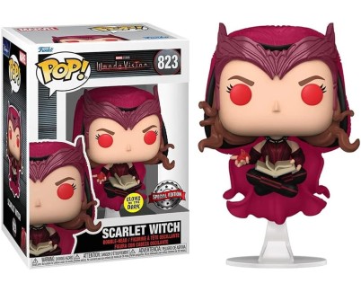 Funko Pop Marvel WandaVision Scarlet Witch Ed. Glows in the Dark - Figura de Vinilo - Altura 9cm aprox.