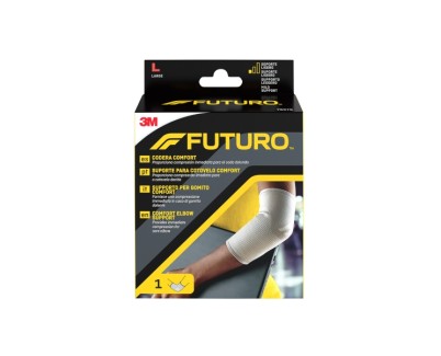 Futuro Comfort Codera - Talla L (28 - 30.5cm) - Transpirable - Elastico - Anatomico - Color Gris