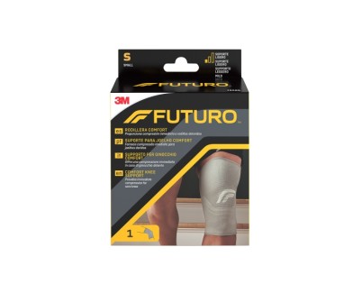 Futuro Comfort Rodillera - Talla S (30.5 - 36.8cm) - Transpirable - Elastico - Color Gris