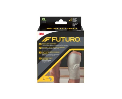 Futuro Comfort Rodillera - Talla XL (49.5 - 55.9cm) - Transpirable - Elastico - Color Gris