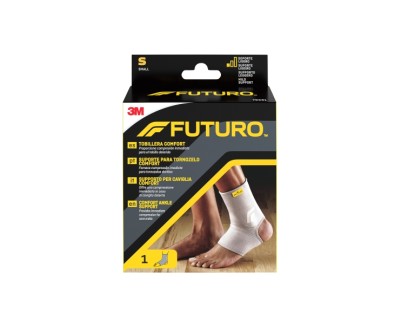 Futuro Comfort Tobillera - Talla S (25.4 - 31.8cm) - Transpirable - Elastico - Color Gris
