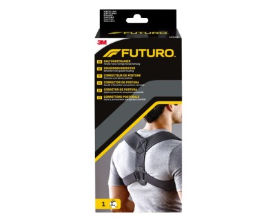 Futuro Corrector de Postura - Ajustable (71.1 - 121.9cm) - Transpirable - Color Negro