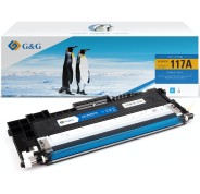 G&G Compatible HP W2071A / 117A - CON CHIP - Cyan Cartucho de Toner para HP Color Laser 150a, 150nw - MFP 178nw, 178nwg, 179fng, 179fnw, 179fwg