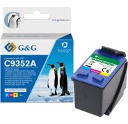 G&G HP 22XL Color Cartucho de Tinta Remanufacturado - Reemplaza C9352AE/C9352CE