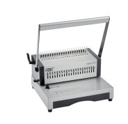 GBC CombBind CB25 Pro Encuadernadora Manual de Canutillo - Encuaderna hasta 500 Hojas A4 - Puede Perforar hasta 25 Hojas - Rapida y Sencilla de Usar - Color Plata
