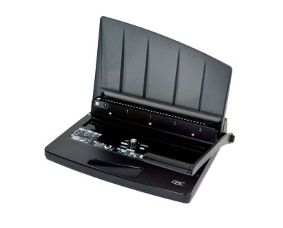 GBC Encuadernadora de Espiral Wirebind W15 - Capacidad de Perforacion 15 Hojas - Asa de Transporte - Mandos Sencillos y Faciles de Usar - Alambre de 14mm - Color Blanco