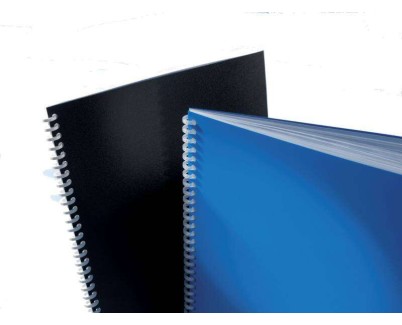 GBC Opaque Pack de 100 Portadas para Encuadernar - 180 Micras - Proteccion Definitiva - Color Negro