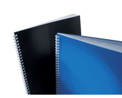 GBC PolyClearView Pack de 100 Tapas de Encuadernar A4 - 500 Micras - Color Negro