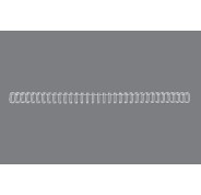 GBC Wirebind Pack de 100 Alambres de Encuadernacion 8mm para Paso 3:1 Redondo o Cuadrado - Formato A4 - Para 34 Orificios - Encuaderna hasta 70 Hojas - Color Blanco