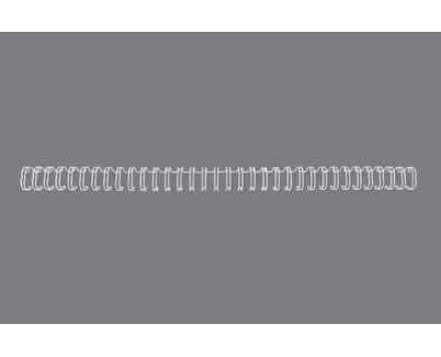 GBC Wirebind Pack de 100 Alambres de Encuadernacion 8mm para Paso 3:1 Redondo o Cuadrado - Formato A4 - Para 34 Orificios - Encuaderna hasta 70 Hojas - Color Blanco