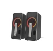 Genesis Hellium 100BT Altavoces 2.0 10W - USB - Bluetooth / Minijack - RGB -  Color Negro