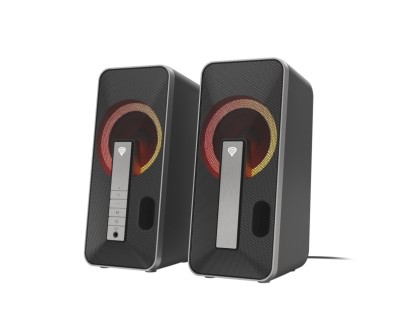 Genesis Hellium 100BT Altavoces 2.0 10W - USB - Bluetooth / Minijack - RGB -  Color Negro
