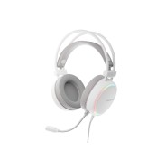 Genesis Neon 613 G2 Auricular Gaming - Altavoz 50mm -  Microfono de Condensador - RGB - Jack 3.5 - Color Blanco