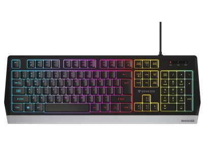 Genesis Rhod 300 Teclado Gaming Membrana - RGB - Anti-ghosting - Teclas Multimedia - Disposicion Portuguesa - Color Negro