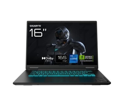 Gigabyte A16 Portatil Gaming 16\" Intel Core i7-13620H - 16GB DDR5 - 1TB SSD - RTX5050 8GB - FreeDos - Color Negro - Teclado QWERTY (ES)