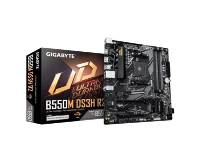 Gigabyte B550M DS3H R2 Placa Base AMD  AM4 4x DDR4 - M.2, SATA, PCIe 4.0 - M.2, SATA - HDMI, DP - MicroATX
