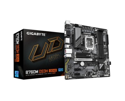 Gigabyte B760 DS3H Gen5 Placa Base Intel 1700 4x DDR5 VGA, HDMI, DisplayPort - MicroATX