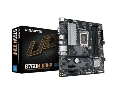 Gigabyte B760M D3HP Placa Base Intel LGA1700 4x DDR5 - M.2, SATA, PCIe3.0, HDMI, Displayport, USB 3.2 - MicroATX