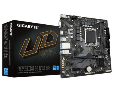Gigabyte B760M H DDR4 Placa Base Intel1700 2x DDR4 - M.2, SATA, PCIe3.0 - HDMI, VGA, DP, RJ-45, USB 3.2 - MicroATX