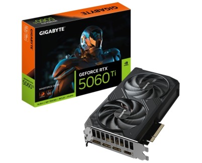 Gigabyte GeForce RTX 5060 TI Tarjeta Grafica WINDFORCE OC 8GB GDDR7 - 3x DP, HDMI