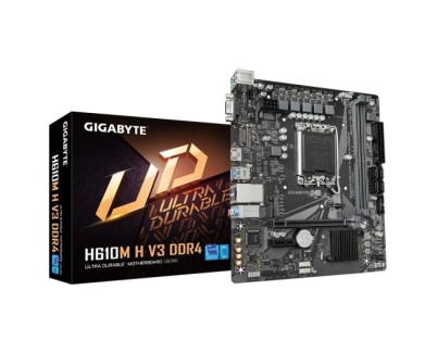 Gigabyte H610M H V3 Placa Base Intel1700 2x DDR4 - M.2, SATA, PCIe3.0 - HDMI, DVI, VGA, RJ-45, USB 3.2 - MicroATX