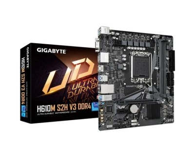 Gigabyte H610M S2H V3 Placa Base Intel1700 2x DDR4 - M.2, SATA, PCIe4.0 - HDMI, DisplayPort, VGA, RJ-45, USB 3.2 - MicroATX