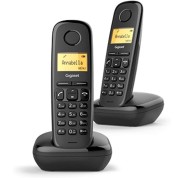 Gigaset A170 Duo Telefono Inalambrico Dect + 1 Supletorio - Identificador de Llamadas - Bloqueo de Teclado - Control de Volumen