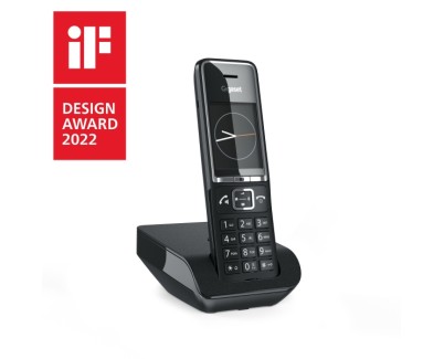 Gigaset Comfort 550 Telefono Inalambrico Dect - Identificador de Llamadas - Manos Libres - Control de Volumen - Color Negro