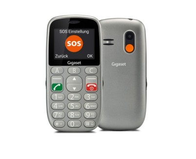 Gigaset GL390 Telefono Movil Para Mayores Pantalla 2.2\" - Camara 0.3MP - Base de Carga - Color Gris