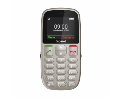 Gigaset GL395 Telefono Movil para Mayores Pantalla 2.2\" - IP44 - Base de Carga - Color Gris