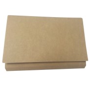 Gio By Elba Subcarpeta con Bolsa y Solapa Folio Kraft Bicolor - Resistente Cartulina de 240gr - Bolsa y Solapa para Mayor Proteccion - Diseño Bicolor Kraft