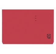 Gio By Elba Subcarpeta con Bolsa y Solapa Folio Rojo - Resistente Cartulina de 320gr - Bolsa y Solapa para Mayor Proteccion - Tamaño Folio para Documentos Importantes