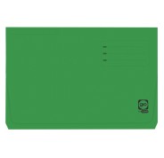 Gio By Elba Subcarpeta con Bolsa y Solapa Folio Verde - Resistente Cartulina de 320gr - Bolsa y Solapa para Mayor Proteccion - Tamaño Folio para Documentos Importantes