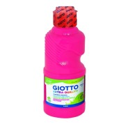 Giotto Extra Quality Fluo Tempera - 250ml - Lispa para el Uso - Botella Bio Pet - Color Rosa Fluorescente