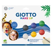 Giotto Make Up Classic Pack con 6 Maquillajes Faciales - Se Lava con Agua - Dermatologicamente Testado - Colores Clasicos Surtidos
