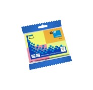 Global Notes inFO Brillant Pack de 4 Blocs de 50 Notas Adhesivas 50 x 40mm - Certificacion FSC? - Colores Amarillo, Naranja, Rosa y Verde