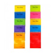 Golden Cuaderno Espiral Superior 12º (85x125mm) 80 Hojas 60gr Cuadricula - Tapa Plastificada - Margen Remarcado - Colores Surtidos