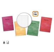 Golden Pack de 10 Cuadernos Espiral 80 Hojas 60gr Cuadricula - Tamaño Folio - Tapa Normal Plastificada - Colores Surtidos