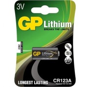 GP Lithium CR123A Pack de 1 Pila 123A 3V