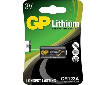 GP Lithium CR123A Pack de 1 Pila 123A 3V
