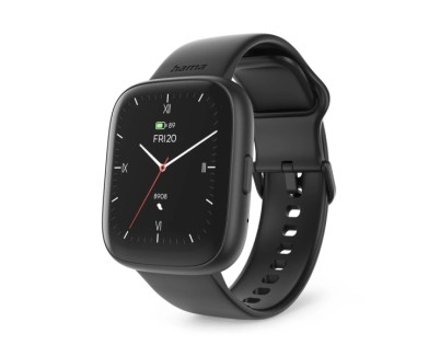 Hama 4000 Reloj Inteligente Smartwatch - Bluetooth 5.3 - Bateria 300mAh - Pantalla TFT 1.65\" - IP68 - Pulsera de Silicona - 3.9x1.1x4.6cm - Color Negro