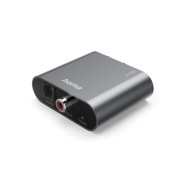 Hama Ac90 Convertidor de Audio Digital a Analogico - 5V - Cable 1m - RCA - Fibra Optica - 4.91x5.738x1.68cm - Color Plata