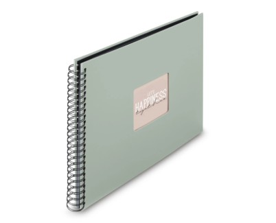 Hama Album de Fotos con Espiral - 300 Hojas - 320x360mm - Color Verde Pastel